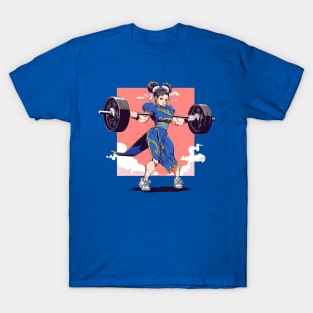 chun li at gym T-Shirt